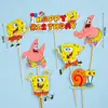 Decoraciones para pastel de cumpleaños de niños de moda roja te desean un feliz cumpleaños tarjeta de oso adorno para hornear