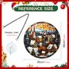 TYU549-568 Colgante Navidad Yeti Acrílico Cadena de Hierro Colgante Vacaciones Ventana Porche Adorno Decorativo