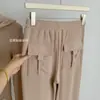 Conjunto deportivo casual Paperman para mujer, sudadera con capucha de otoño y pantalones ligeramente acampanados, conjunto de dos piezas