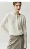 Suéter de Lã Gola Redonda Europeu para Mulheres, Suéter de Cashmere Fashion para Outono e Inverno, Suéter Básico Popular Deste Ano