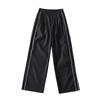Pantalones deportivos de otoño de cuatro colores con empalme lateral estilo europeo y americano para mujer, nuevos, holgados, casuales de un botón