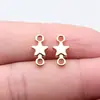 15x 7mm 0,5g multicolor Acessórios para joias de comércio exterior conector atacado conector estrela