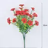 Flores Artificiales de Amazon Transfronterizas Eucalipto de 7 Ramas Violeta Manojo Pequeño Plantas Verdes Flores de Plástico Hogar Jardín DIY Flores Artificiales