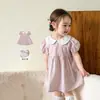 Roupas Infantis Zhe Li Vestido para Meninas Verão Estilo Fino 2026 Vestido Princesa Infantil Vestido de Bebê Vestido de Festa para Menina de Um Ano