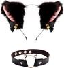 Diadema de Animales Transfronteriza Halloween Orejas de Gato Banda para el Cabello Lindo Adulto Felpa Cola Sexy Disfraz