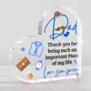 Nuevo Regalo Acrílico Transparente de Amazon para el Día del Padre Navidad Decoración de Escritorio para Sala de Estar Regalo para Papá