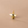 Prata S925 Banhada a Ouro Pintura Estéreo Pequeno Pingente de Abelha Pulseira Pingente DIY Acessórios de Joalheria Atacado Q0429