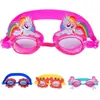 Gafas de Natación de Silicona Lindas de Dibujos Animados para Niños Gafas de Natación para Niños y Niñas Gafas de Natación Sirena Spiderman Cangrejo
