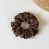 Novo scrunchie plissado fofo floral estilo coreano com um toque vintage, tiara, acessório de cabelo, novo elástico de cabelo para o início do outono para mulheres