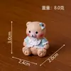 Paisaje Nuevo Transfronterizo Creativo Retro Oso Muñeca DIY Casa de Muñecas Gama Alta Nicho Lindo Figura Adorno Pequeño