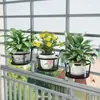 Suporte de Flores para Varanda, Plantas Verdes Penduradas, Suporte de Vaso de Flores de Orquídea Pendurado, Guarda-corpo, Suporte de Flores Simples para Peitoril de Janela, Suporte de Armazenamento Interno