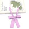 Gravata Borboleta de Cor Sólida com Laço Longo para Colarinho de Camisa de Uniforme Jk Feminino, Borgonha, Azul Marinho, Rosa, em Estoque Atacado Gravata Borboleta