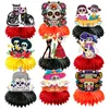 Banderines Personalizados Transfronterizos para Fiesta Mexicana del Día de Muertos, Decoraciones Personalizadas del Día de Muertos, Accesorios para Fotos, Decoraciones Espirales