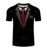Camiseta Nueva Transfronteriza Degradado Ropa de Trabajo Estampado Creativo de Patrón Talla Grande Holgada Esenciales Camiseta de Manga Corta
