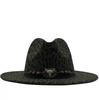 Sombrero de Vaquero Occidental Hombres Mujeres Gorra de Viaje de Cuero Sombrero de Vaquero Occidental