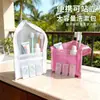 Bolsa de Almacenamiento Portátil para Lavado, Auto-Soportante, para Viajes, Baño, Maquillaje, Cepillo de Dientes, Gran Capacidad
