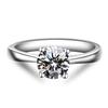 Anillo de Diamante Imitación Mosane Explosiones Transfronterizas Anillo de Mujer a Mozambique Joyería Anillo de Zirconia Anillo de Diamante Anillo de Boda Anillo de Pareja