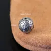 Yabin Retro Plata de Ley 999 Cuentas de Transferencia Hecho a Mano DIY Pulsera de Cuentas Budista Cuentas Espaciadoras de Plata Accesorios de Plata