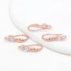 Ganchos para Orejas de Joyería en Forma de U Chapados en Oro de 18 Quilates que Conservan el Color, Ganchos para Orejas de Cobre Microincrustados con Circonia de 4 mm, Pendientes Hechos a Mano para Bricolaje A02