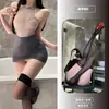 Falda Bodycon Sexy de Tentación para Tallas Grandes Secretaria Cinta Pura Deseo Coqueta Uniforme Conjunto Transparente