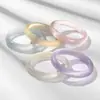 Pulseira Macaron Gradiente Pedra Olho de Gato Lua Branca Pulseira Sino Pulseira de Jade Calcedônia Acessórios de Joias Atacado Direto da Fábrica
