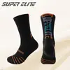 Calcetines Deportivos de Grado Profesional Calcetines de Baloncesto para Hombre Tubo Largo Suela de Toalla Engrosada Resistentes al Desgaste Prácticos Antideslizantes Transpirables Tubo Medio Moda Americana