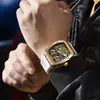 Shopify Moda Onola Corte de Volante Reloj Mecánico Totalmente Automático para Hombre Dropshipping