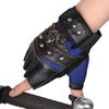 Guantes de Medio Dedo para Hombre, Transpirables, Antideslizantes, Resistentes al Desgaste, Acolchados, Guantes de Ciclismo al Aire Libre de Super Fibra, Otoño y Verano al Por Mayor