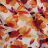 2975 Tafetán de Rayón Arrugado 30*24/68*42 Arruga de Sauce Fondo Blanco Tela Estampada Floral Tela para Ropa Procesamiento Personalizado