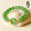 Pulsera de Citrino Amarillo Natural para Atraer Riqueza para Mujeres, Diseñada para Traer Buena Fortuna, Sensación de Alta Gama, Nuevo Estilo Chino