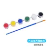 Pintura Facial da Ópera de Pequim Chocalho Crianças Jardim de Infância DIY Feito à Mão Madeira Estilo Chinês Tradicional Portátil Pintura Colorir