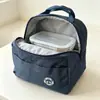 Bolsa de Almuerzo Térmica Portátil, Bolsa de Almuerzo de Mano a Prueba de Fugas, Bolsa de Tela Especial para Estudiantes y Trabajadores de Oficina, Bolsa de Almuerzo Azul Oscuro