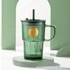 Copo de Palha Panda Leweishi Xmb/L1 Copo de Vidro para Beber Copo para Bebidas e Sucos Presente Prático Presente de Evento