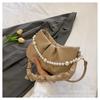 Bolso Pequeño Plegado Bajo el Brazo de Lujo Ligero Estilo Francés para Mujer, Nuevo Bolso Cruzado de Moda de Nicho 2026, Elegante Bolso Nube para Viajar
