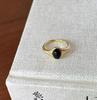 Moda Nuevo anillo Maillard Estilo frío para mujer Alto sentido nicho personalidad imitación mid-antiguo Piedra Ojo de Tigre anillo abierto