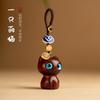 Llavero de coche con diseño de gato de ébano, bonito colgante para bolso o cadena de teléfono móvil, joyería creativa y personalizada.