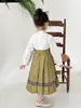 Oferta Especial de Roupas de Primavera para Meninas 2025! Descontos de Super Valor, Renovação InstantâneaSaia Modificada Estilo Chinês Novo para Meninas com Crina de Cavalo