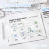 Cuaderno de bocetos rasgable Fruta Azul Mini libro de dibujo para estudiantes Libro de acuarela portátil engrosado Cuaderno de bocetos en blanco