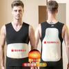 Colete Térmico Sem Costura Masculino, Colete Grosso Forrado com Lã de Aquecimento de Patch Dupla Face Masculino à Prova de Frio com Camada Base para Outono e Inverno