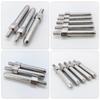 Parafuso de aço inoxidável 304 ferro niquelado cor de cabeça única haste de dente hexagonal de cabeça única parafuso de usinagem CNC não padronizado