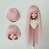 Perucas para Bonecas BJD/SD Conjunto de Perucas para Figuras 3 pontos 4 pontos 6 pontos Franja Reta Fantasia de Boneca Cabelo Longo Liso Vazio