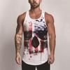 Amazon Homens Esportes Volta Beleza 3D Digital Impresso Colete Loose Casual