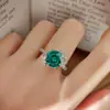 Anillo de Fruta del Dragón Rojo Rosa Diamante Rubí de Moda y Lujoso con Diseño de Mariposa Súper Hada Anillo Azul Paraíba Tanzanita para Mujer