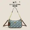 Bolso de mujer de alta gama, nuevo modelo 2026, bolso versátil con cadena estampado de lujo ligero, bolso de hombro y bandolera elegante y con estilo