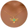 Colar Transfronteiriço Novo de Aço Inoxidável Estrela do Mar Caranguejo Zircônia Moda Feminina Versátil Estrela de Seis Pontas Cauda de Estrela do Mar Corrente para Clavícula