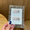 Serie Floral Qianfan Atmósfera Clara de Hielo Gato Tallado Ojo de Gato Puro Hecho a Mano Adhesivos de Uñas Portátiles Puntas de Uñas Postizas