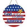 Novo Dia da Independência Americana pendente decoração placa da porta decoração amor bandeira de madeira pendurado decoração cena layout