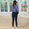 Leggings adelgazantes de talla grande para mujer, ropa exterior para mujer, otoño e invierno 2022, pantalones ajustados negros elásticos gruesos 8379