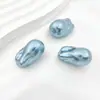 Cuentas irregulares de concha irregular Cuentas sueltas de imitación barroca con agujero recto Accesorios de joyería para pulsera collar hechos a mano para DIY