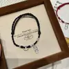 Pulsera de Hilo Rojo para Mujer, Lujo Ligero, Sensación de Alta Gama, Joyería al por Mayor, Estilo Pulsera Tejida para Pareja